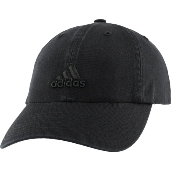 Adidas Women's Saturday Relaxed Adjustable Cap, Black/Black, One Size - Picture 1 of 4